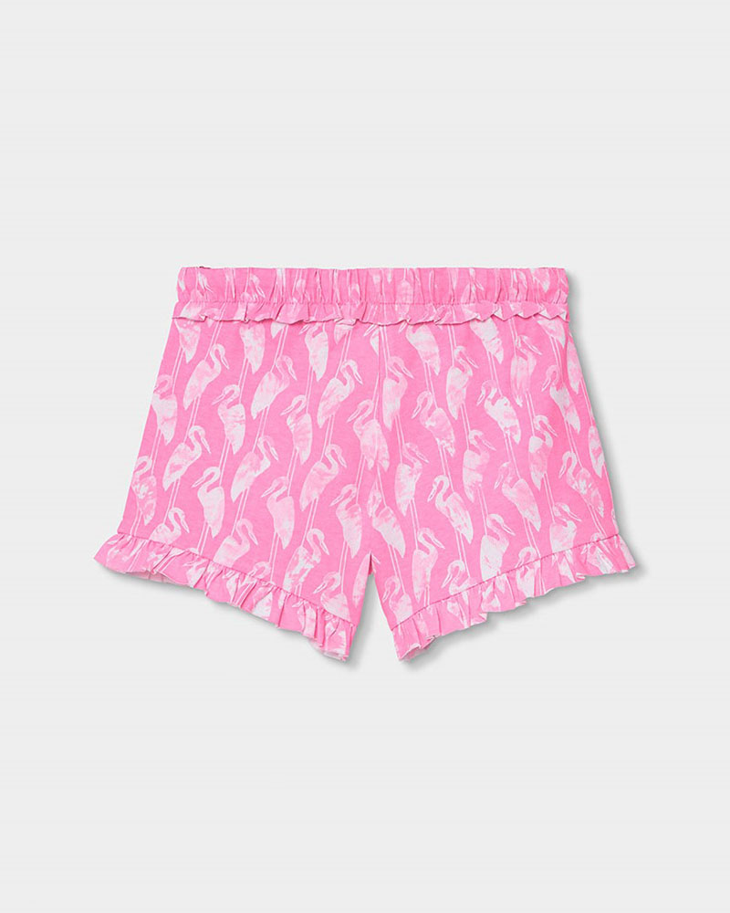 BOBOLI Knit shorts printed for girl -BCI - 443078