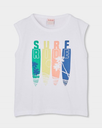 BOBOLI Knit t-Shirt sleevless for boy -BCI - 613156