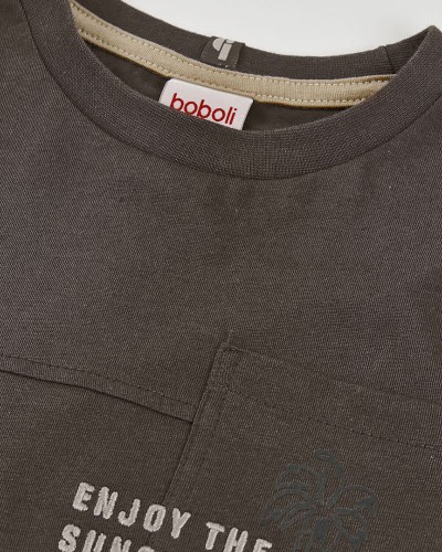 BOBOLI Knit t-Shirt for boy -BCI - 623089