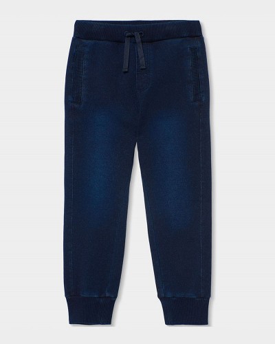 BOBOLI Fleece denim trousers for boy -BCI - 690038