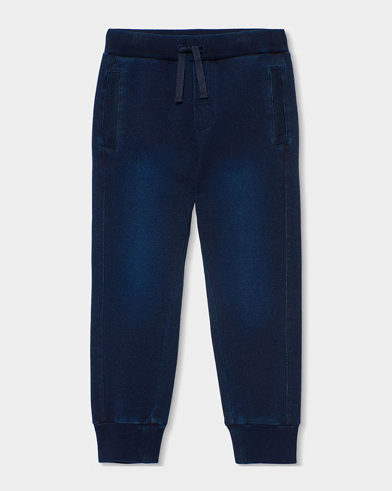 BOBOLI Fleece denim trousers for boy -BCI - 690038