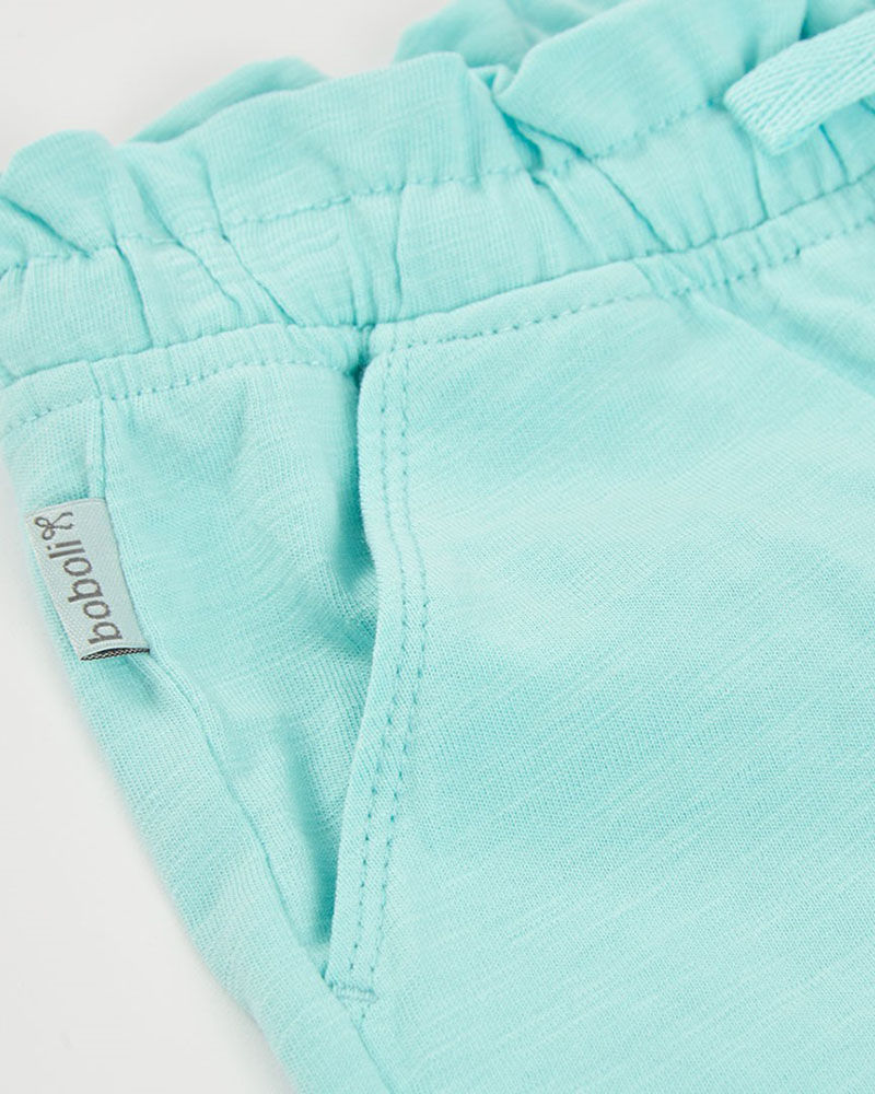 BOBOLI Knit bermuda shorts flame for girl -BCI - 493051