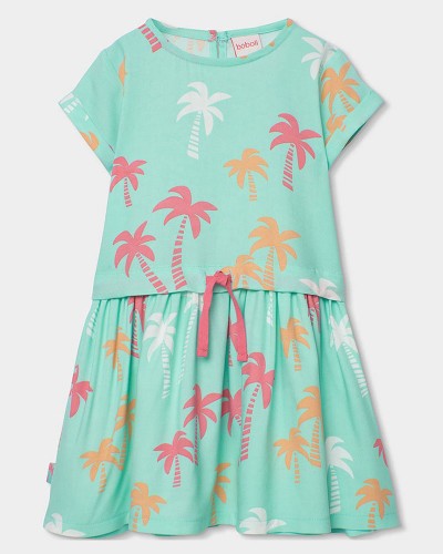 BOBOLI Viscose dress "palm trees" for girl - 333043