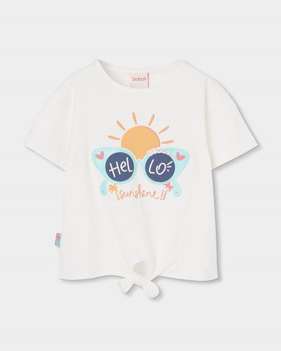 BOBOLI Knit t-Shirt for girl -BCI - 333065