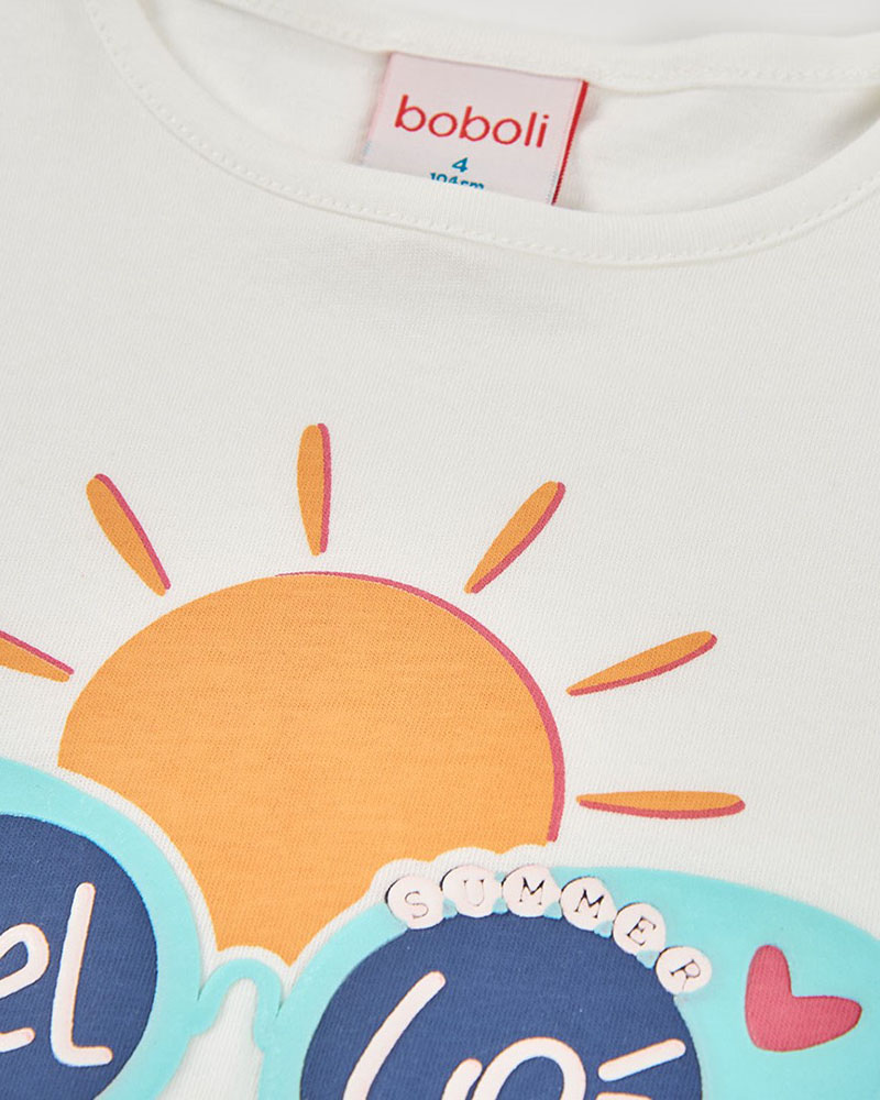 BOBOLI Knit t-Shirt for girl -BCI - 333065