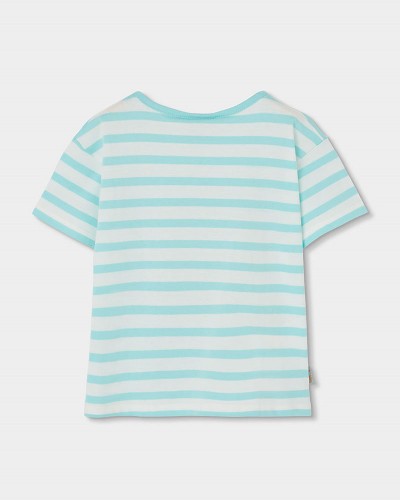 BOBOLI Knit t-Shirt striped for girl -BCI - 333133