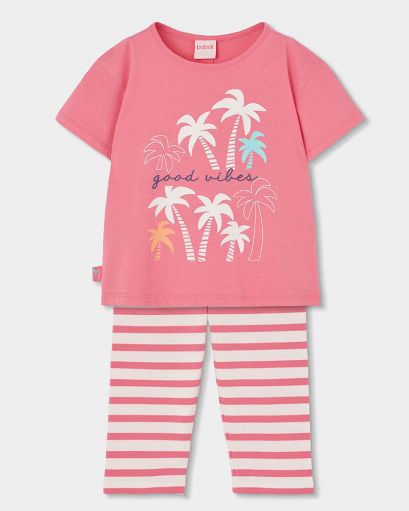 BOBOLI Set knit combined for girl -BCI - 333144