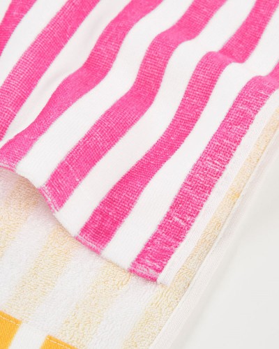 BOBOLI Towel striped hooded for girl -BCI - 343190