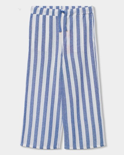 BOBOLI Linen trousers striped for girl - 343011