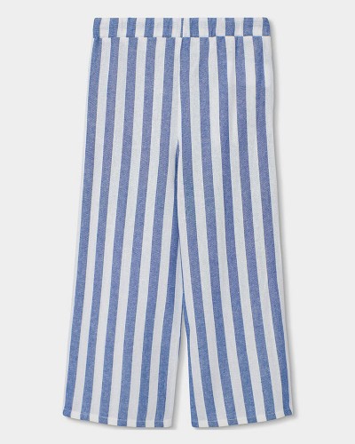 BOBOLI Linen trousers striped for girl - 343011