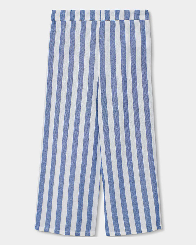 BOBOLI Linen trousers striped for girl - 343011
