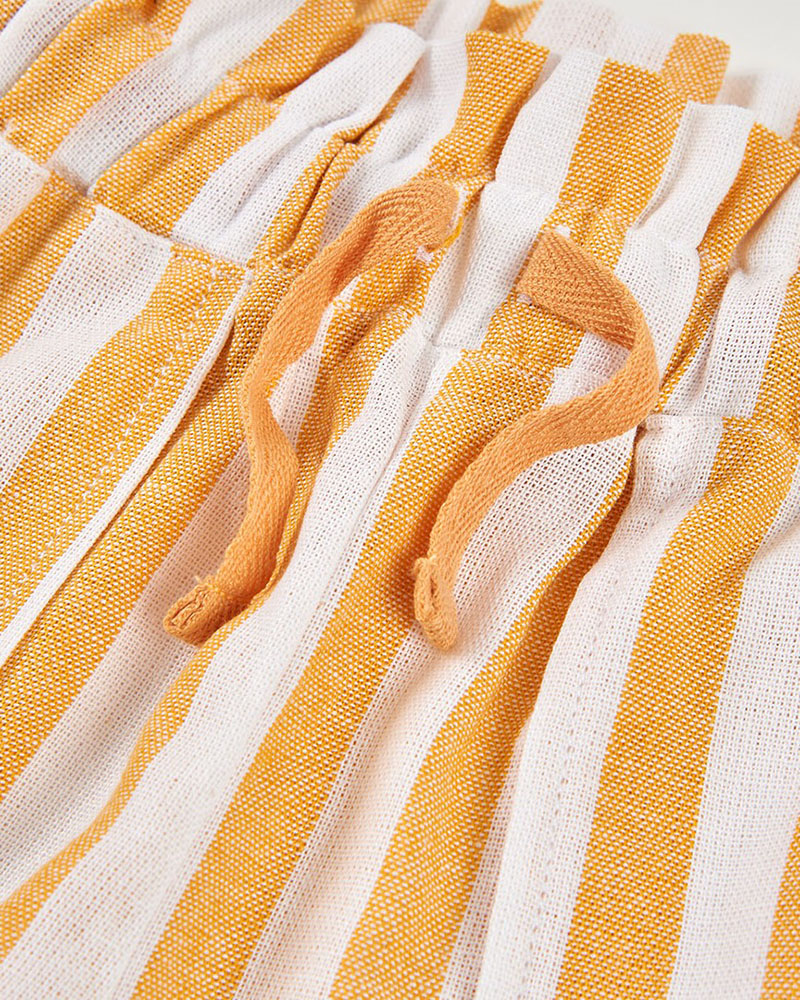 BOBOLI Linen bermuda shorts striped for girl - 343055