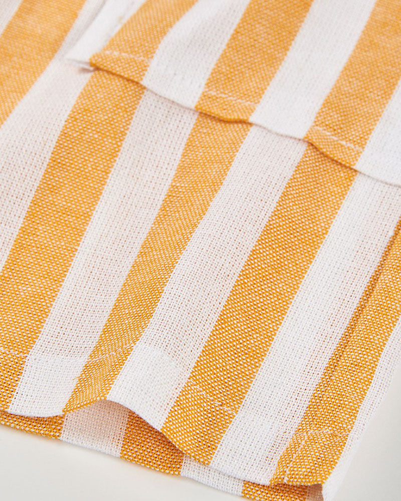 BOBOLI Linen bermuda shorts striped for girl - 343055