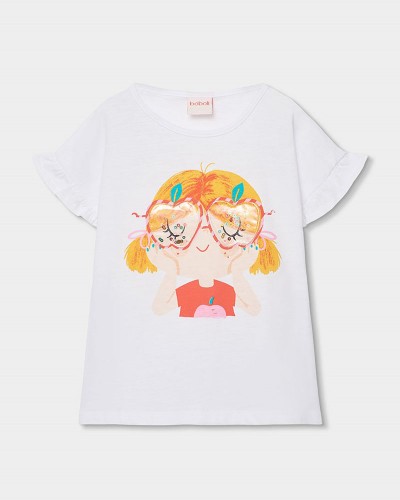 BOBOLI Knit t-Shirt for girl -BCI - 343088