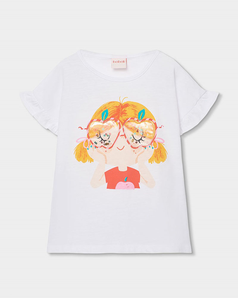 BOBOLI Knit t-Shirt for girl -BCI - 343088