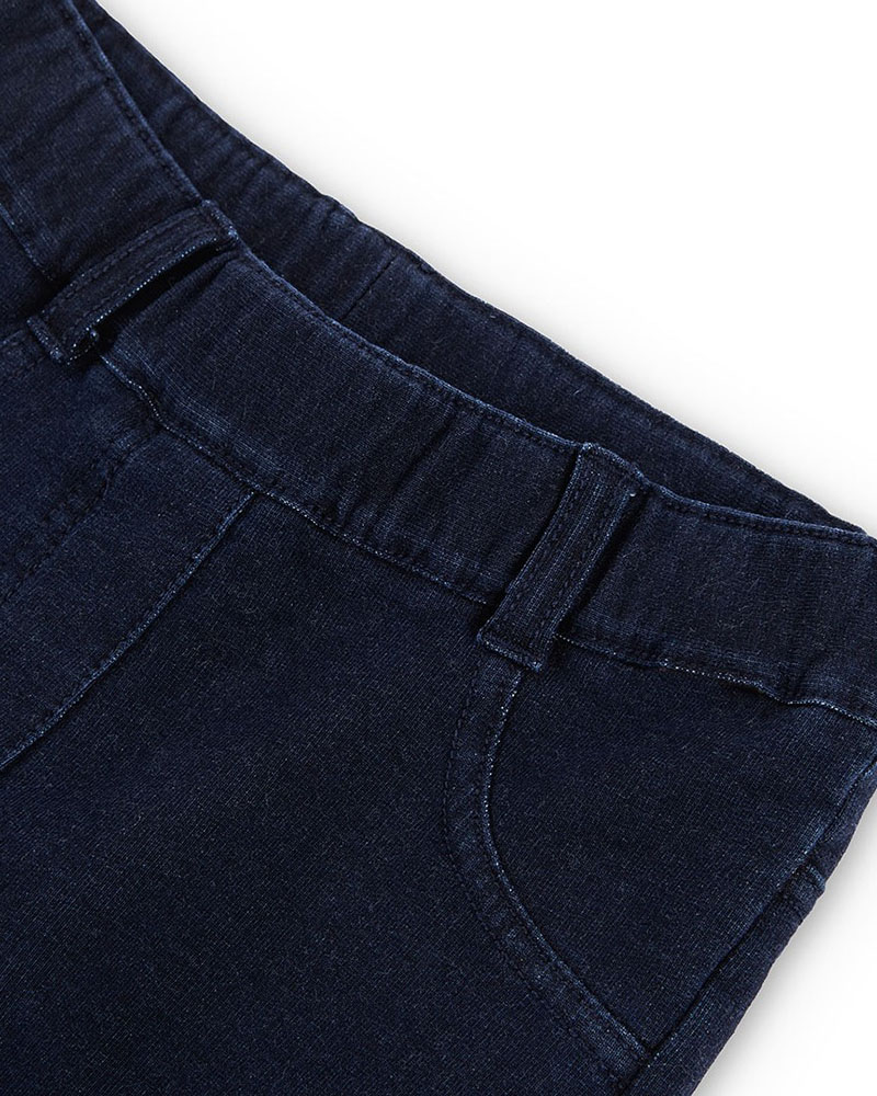 BOBOLI Fleece denim trousers for girl -BCI - 490722