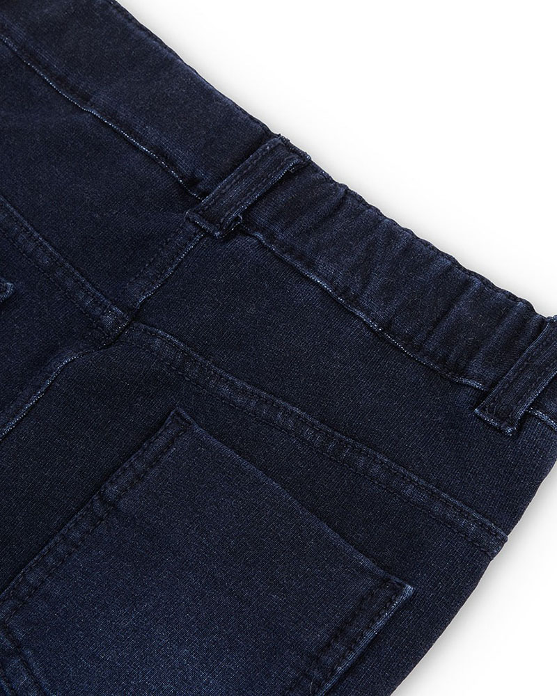 BOBOLI Fleece denim trousers for girl -BCI - 490722