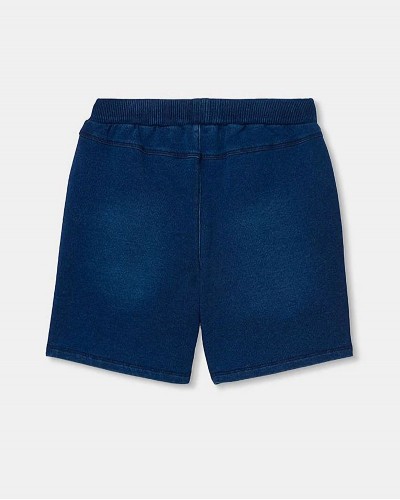BOBOLI Fleece bermuda shorts denim for boy -BCI - 690049