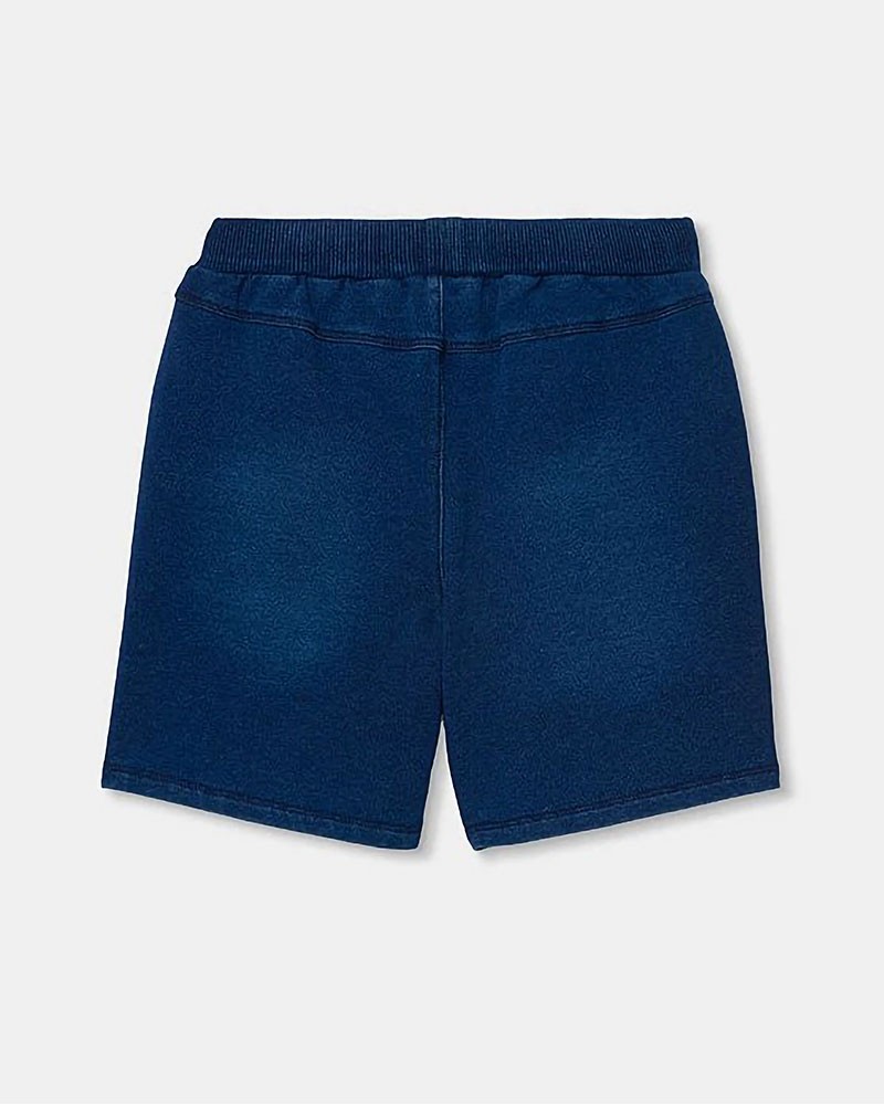 BOBOLI Fleece bermuda shorts denim for boy -BCI - 690049