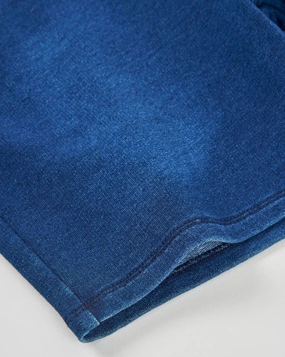 BOBOLI Fleece bermuda shorts denim for boy -BCI - 690049