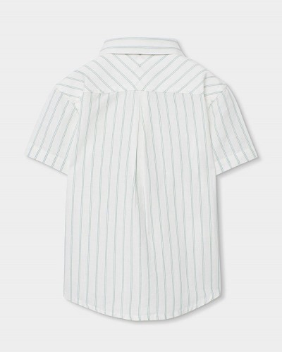 BOBOLI Shirt linen striped for boy -BCI - 813024