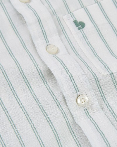 BOBOLI Shirt linen striped for boy -BCI - 813024