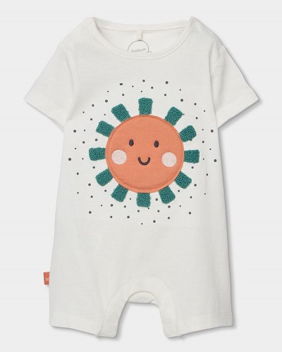 BOBOLI Knit play suit for baby boy -BCI - 223074