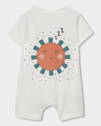 BOBOLI Knit play suit for baby boy -BCI - 223074