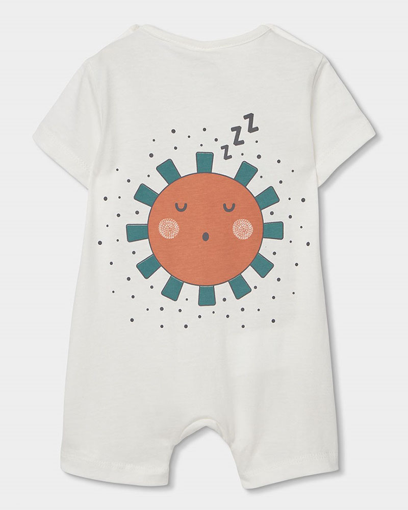 BOBOLI Knit play suit for baby boy -BCI - 223074