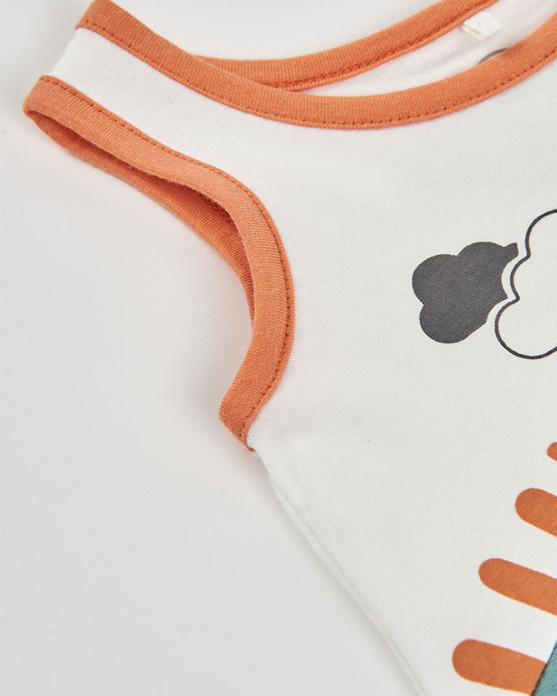 BOBOLI Knit play suit bicolour for baby -BCI - 223063