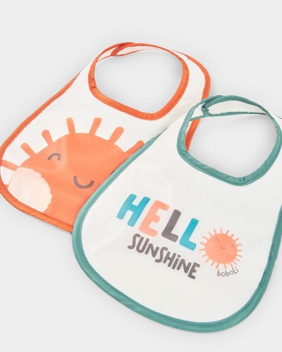 BOBOLI Pack 2 bibs for baby - 223096