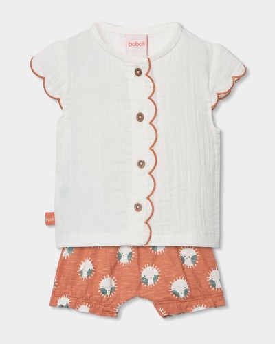 BOBOLI Set knit for baby girl -BCI - 123062