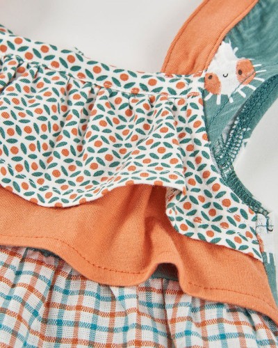 BOBOLI Knit dress printed for baby -BCI - 123040