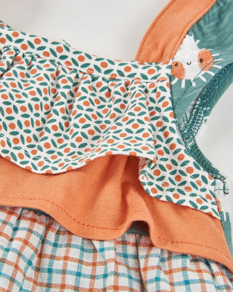 BOBOLI Knit dress printed for baby -BCI - 123040