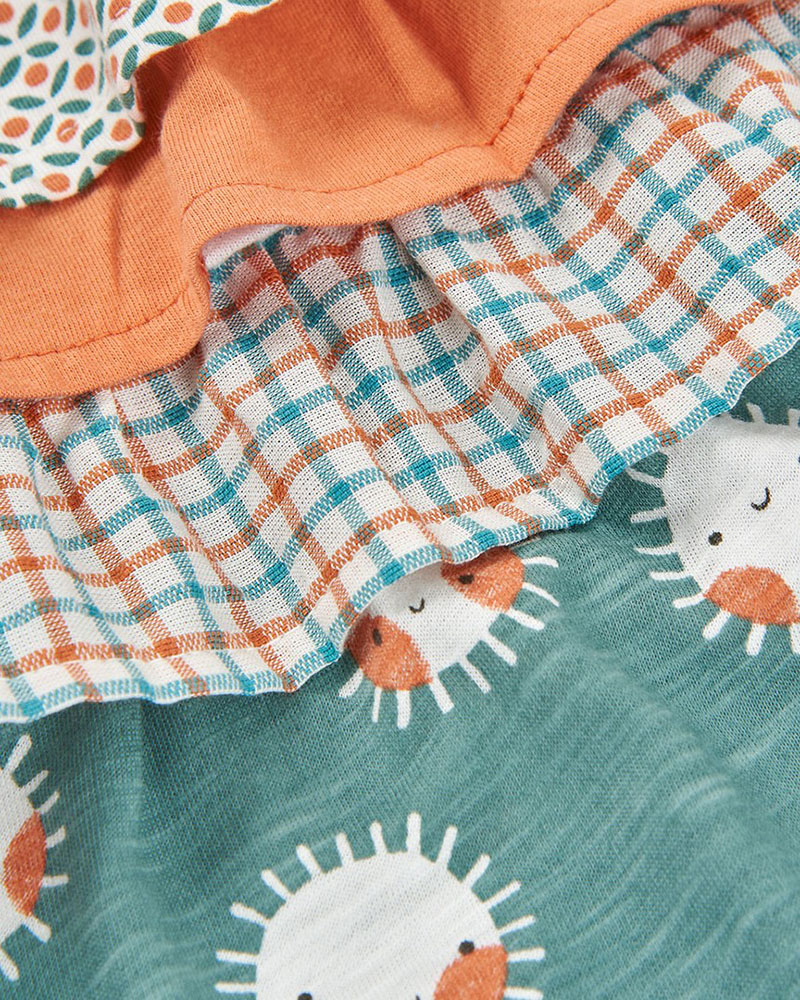 BOBOLI Knit dress printed for baby -BCI - 123040