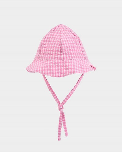 BOBOLI Poplin hat check for baby -BCI - 133108
