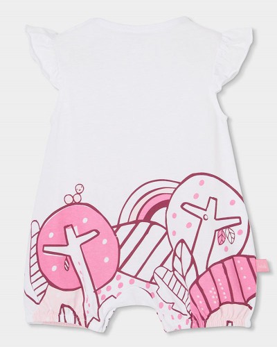 BOBOLI Knit play suit for baby girl -BCI - 133085