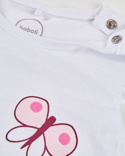 BOBOLI Knit play suit for baby girl -BCI - 133085