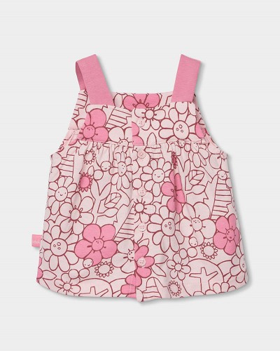 BOBOLI Set knit floral for baby girl -BCI - 133029