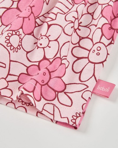 BOBOLI Set knit floral for baby girl -BCI - 133029