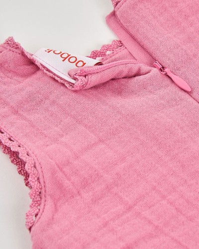 BOBOLI Dress muslin for baby girl -BCI - 133030
