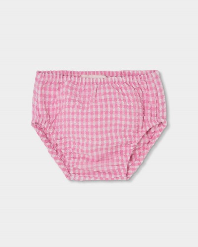 BOBOLI Poplin dress check for baby -BCI - 133041