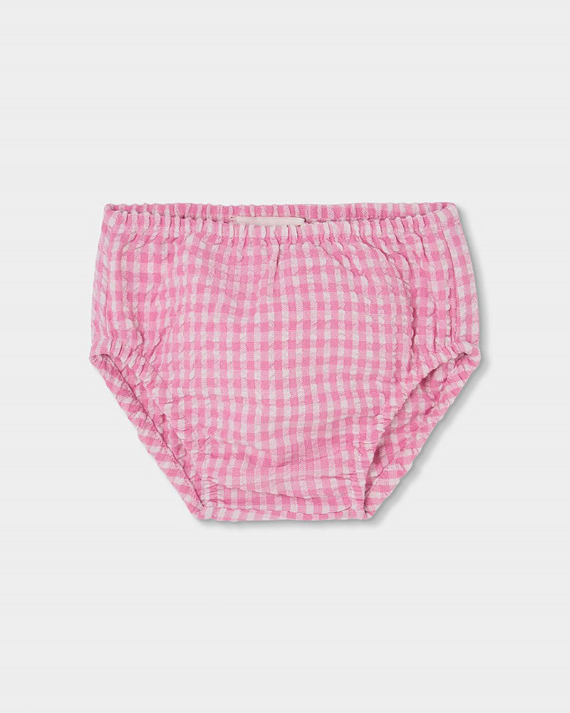 BOBOLI Poplin dress check for baby -BCI - 133041