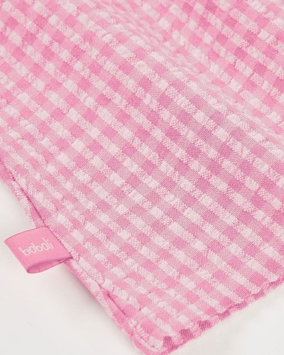 BOBOLI Poplin dress check for baby -BCI - 133041