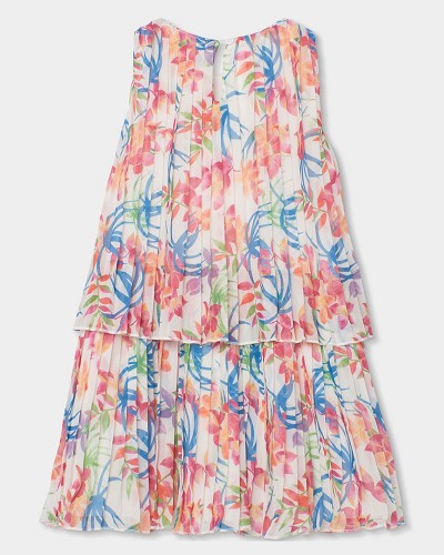 BOBOLI Chiffon dress printed for girl - 763017