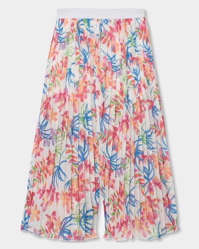 BOBOLI Trousers gauze printed for girl - 763040