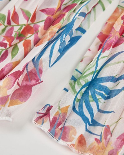 BOBOLI Trousers gauze printed for girl - 763040