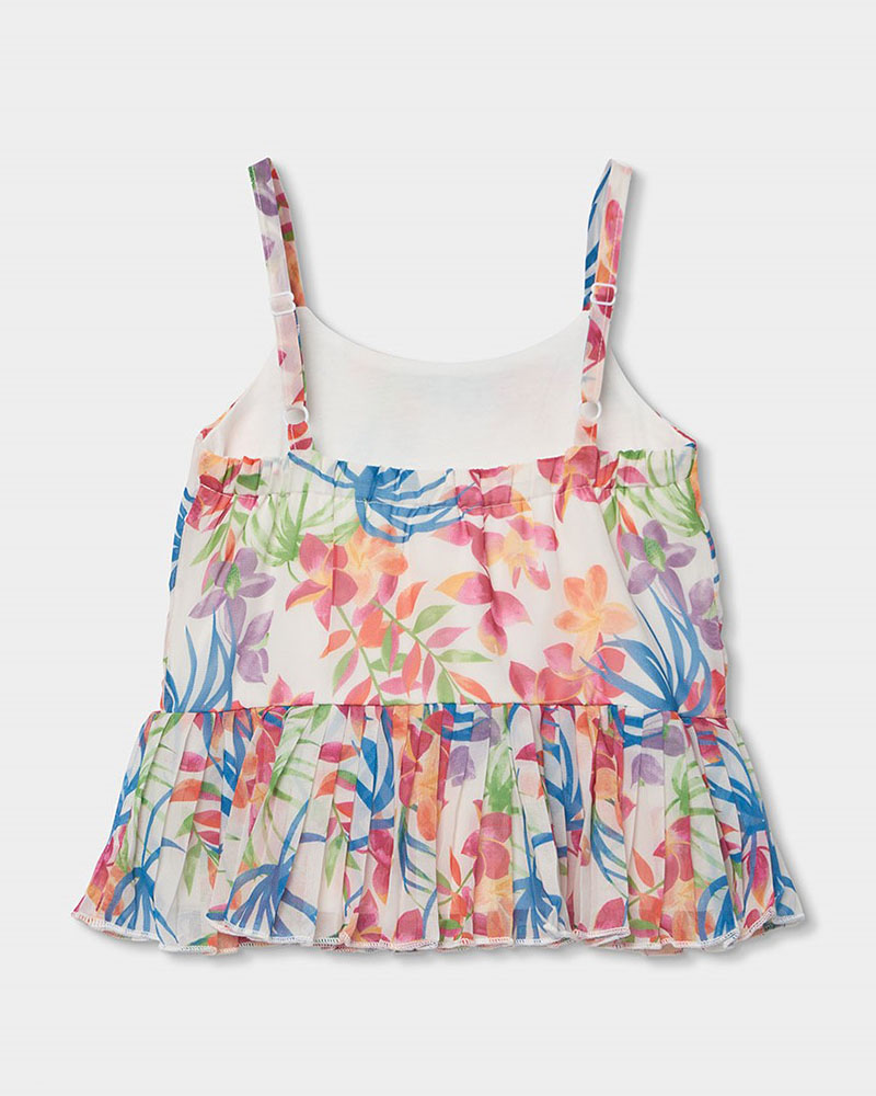 BOBOLI Blouse gauze printed for girl - 763051