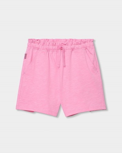 BOBOLI Knit bermuda shorts flame for girl -BCI - 493051