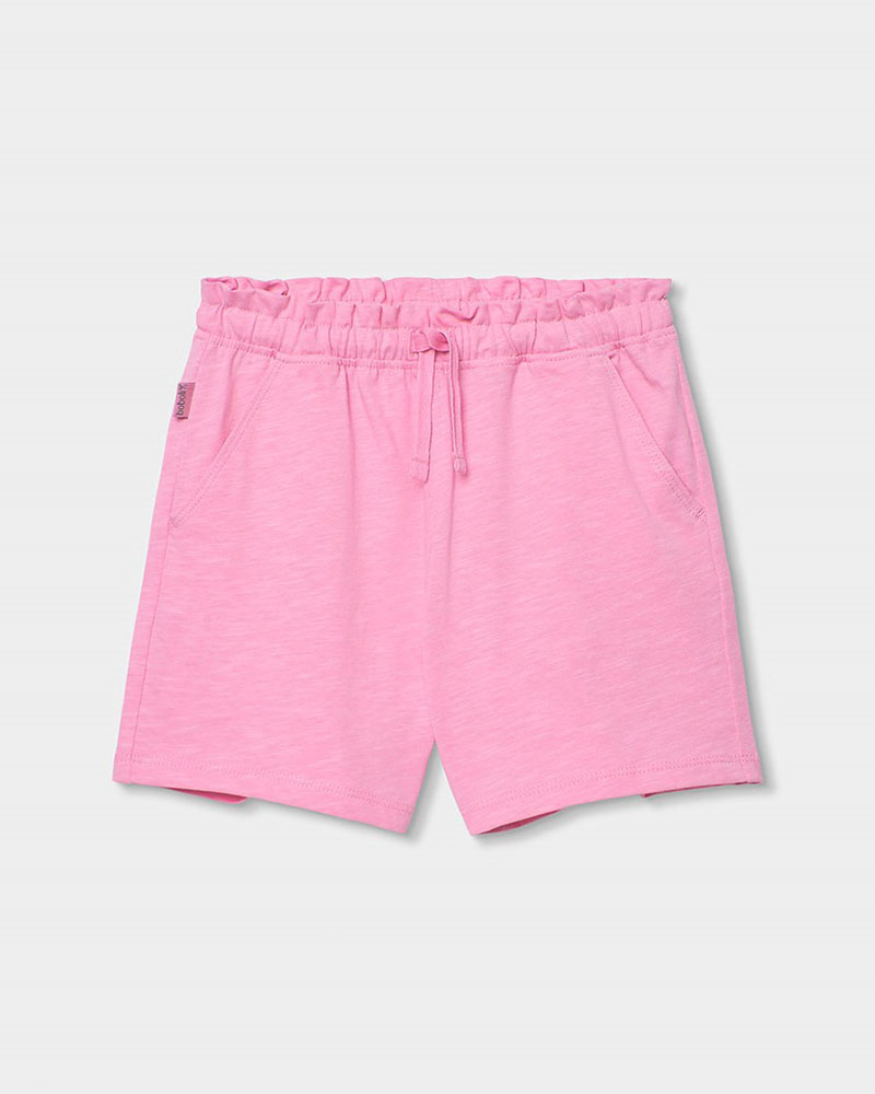 BOBOLI Knit bermuda shorts flame for girl -BCI - 493051